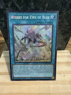 Wishes for Eyes of Blue (Secret Rare) SDWD-EN042 Structure Deck 1st Edition - Image 1