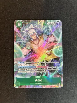 Adio OP09-023 SR Parallel Alt Art One Piece Card English NEAR MINT - Image 1