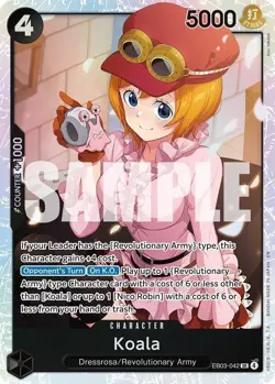 One Piece Heroine’s Edition Extra Booster Koala EB03-042 SR English - Image 1