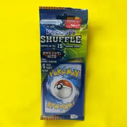 Presstine Shuffle Pokemon Mystery Pack 15 Cards 1/6 Ultra Rare Sealed Brand New - Image 1