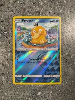 Pokemon TCG Cards Psyduck 28/149 Sun & Moon Base Reverse Holo NM - Image 1