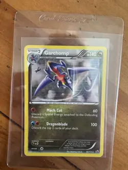 Pokemon Garchomp TCG Holo Rare Card 96/113 Legendary Treasures - Image 1