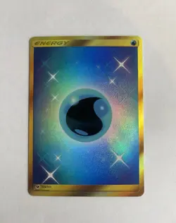 Pokemon TCG Holo Water Energy Secret Rare 124/111 SM-Crimson Invasion - Image 1