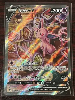 Espeon V Alt Art 180/203 Evolving Skies 2021 Pokemon Card English NM-M - Image 1