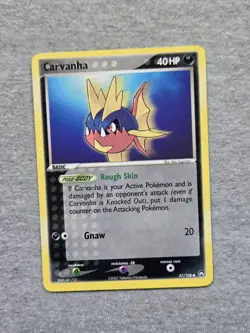Carvanha 47/108 Ex Power Keepers Pokemon Card - Image 1