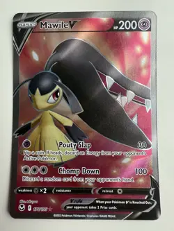 Mawile V (Full Art) Ultra Rare SWSH12: Silver Tempest 178/195 NM Pokemon TCG - Image 1