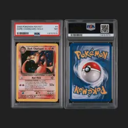 2000 POKEMON ROCKET #4 DARK CHARIZARD-HOLO PSA 7 - Image 1
