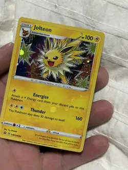 ✨Jolteon SWSH094 Black Star Promo Holo Rare bleed 🩸 2021 Pokemon Card NM-Mint✨ - Image 1