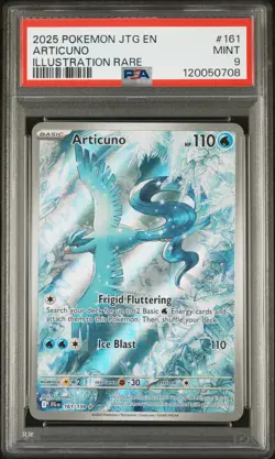 2025 Pokemon JTG EN-Journey Together Articuno Illustration Rare PSA 9 #161 - Image 1
