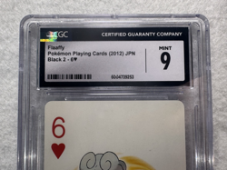 2012 Pokemon Center Playing Cards Flaaffy 6 of Hearts Japanese CGC 9 Graded - Image 2