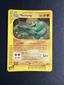 Pokemon TCG Machamp Holo Rare Card 16/165 Expedition Base Set SEE PICS - Image 1