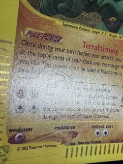 Pokemon TCG Machamp Holo Rare Card 16/165 Expedition Base Set SEE PICS - Image 2