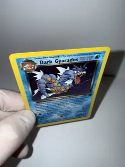 Pokemon Dark Gyarados Team Rocket Holo Rare Unlimited 8/82 English 2000 WOTC LP - Image 4