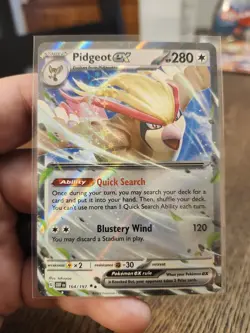 Pokemon Pidgeot EX TCG Sv03: Obsidian Flames Holo Double Rare Card 164/197 NM - Image 1