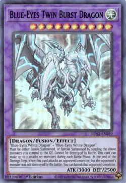 Blue-Eyes Twin Burst Dragon (Blue)-Ultra Rare - 1st Edition - LDS2-EN019 - Le... - Image 1
