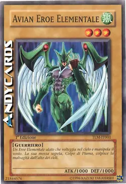 AVIAN EROE ELEMENTALE (Elemental Hero Avian) • Comune • TLM IT001 • 1Ed • Yugioh - Image 1