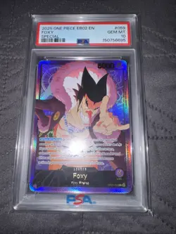 PSA 10 Foxy SPR Gold Leader - EB02 25th Anime Coll- - Image 4