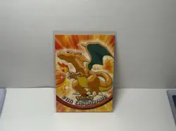Pokemon Charizard #06 Topps Black Logo Card 1999 - Image 1