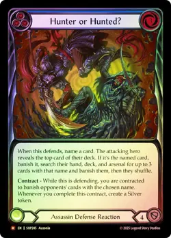 FAB RAINBOW FOIL Hunter or HuntedU - Super Slam Card # 245 - Image 1