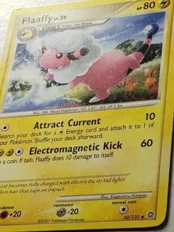 Flaaffy 50/132 LP - Secret Wonders Pokemon Card - Kagemaru Himeno Art - Image 2