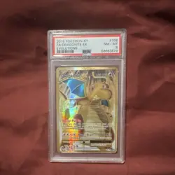 Pokemon Dragonite EX Full Art Ultra Rare Holo Evolutions 106/108 PSA 8 Card - Image 1