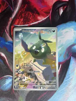 Pokemon TCG Trubbish Holo Card White Flare Illustration Rare 140/086 Near Mint - Image 1