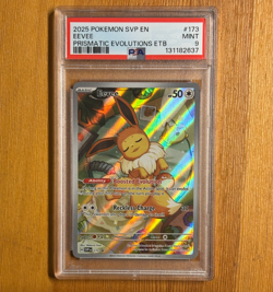 Eevee SVP 173 Prismatic Evolutions Black Star Promo POKEMON CARD - PSA 9 - Image 1