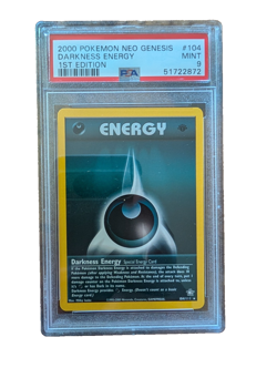 Darkness Energy 1st Edition Neo Genesis PSA 9 Mint Pokemon Card - Image 1