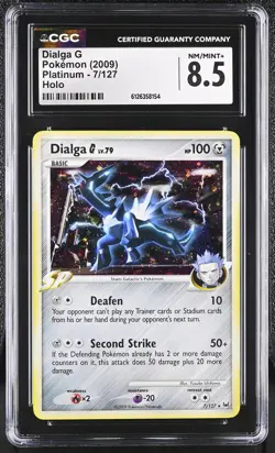 CGC 8.5 Dialga G 2009 Platinum 7/127 Holo Pokemon Card - Image 1