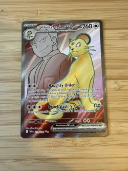 Pokemon Card Team Rocket's Persian ex 219/182 Ultra Rare Destined Rivals NM - Image 1