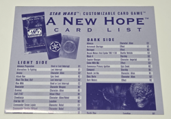 Star Wars Decipher Customizable Card Game A New Hope Poster CCG 32"x10" 1996 - Image 3