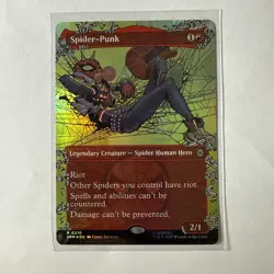 MTG Spider-Punk R0210 FOIL (Borderless) Marvel's Spider-Man NM - Image 1