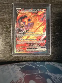 Team Rockets Moltres EX Destined Rivals 229/182 Secret Art Rare Card - Image 1