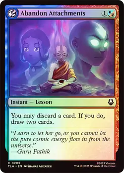 MTG FOIL Abandon Attachments - Avatar: The Last Airbender #205 - Image 1