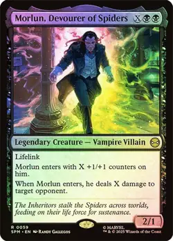 MTG FOIL Morlun, Devourer of Spiders - Marvel's Spider-Man #059 - Image 1