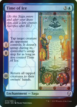 MTG Time of Ice Foil ** Dominaria ** English (NM) - Image 1
