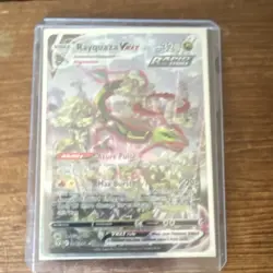 Pokemon Rayquaza VMAX Alternate Art Secret Rare 218/203 Holo Evolving Skies - Image 1