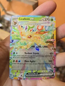 Pokemon TCG Leafeon EX Double Rare Holo Prismatic Evolutions - Image 1