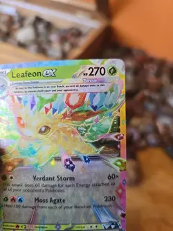 Pokemon TCG Leafeon EX Double Rare Holo Prismatic Evolutions - Image 3