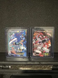 Pokemon Team Aqua's Kyogre Card 006/034 Team Magma's Groudon EX 015/034 LP-/MP+ - Image 1
