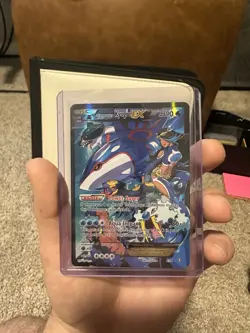 Pokemon Team Aqua's Kyogre Card 006/034 Team Magma's Groudon EX 015/034 LP-/MP+ - Image 2