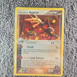 The Pokemon Company Team Magma's Aggron EX Team Magma Reverse Holo Rare 7/95 - Image 1