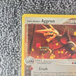 The Pokemon Company Team Magma's Aggron EX Team Magma Reverse Holo Rare 7/95 - Image 2