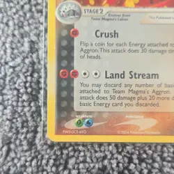 The Pokemon Company Team Magma's Aggron EX Team Magma Reverse Holo Rare 7/95 - Image 5