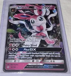 Pokemon Sylveon GX Ultra Rare Guardians Rising 92/145 Holo Stage 1 200 HP Fairy - Image 1
