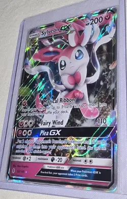 Pokemon Sylveon GX Ultra Rare Guardians Rising 92/145 Holo Stage 1 200 HP Fairy - Image 3