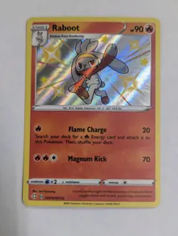 Raboot SV016/SV122 Shining Fates: Shiny Vault Holo Pokemon TCG NM - Image 1