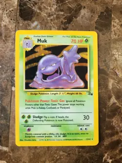 Muk 13/62 - Fossil - Unlimited - Holo Rare - LP - Pokemon WOTC 1999 VINTAGE TCG - Image 1