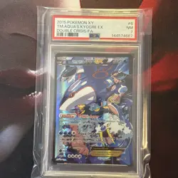 Pokemon TCG Team Aqua's Kyogre EX 6/34 Pokemon TCG Double Crisis Holo PSA 7 NM - Image 1