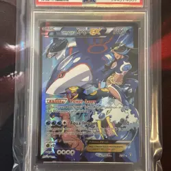 Pokemon TCG Team Aqua's Kyogre EX 6/34 Pokemon TCG Double Crisis Holo PSA 7 NM - Image 2
